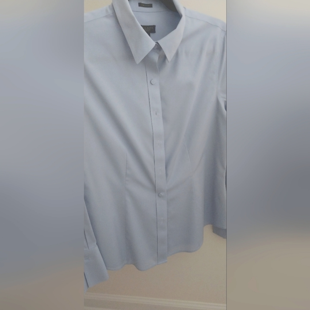 Talbots 8P Blue Blouse